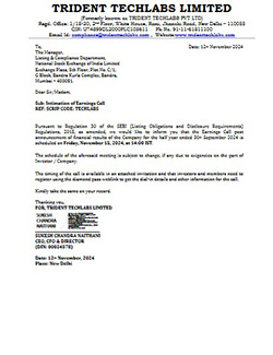 Intimation of investor's meet
