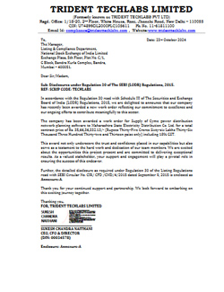Trident Work Order Signed